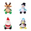 Christmas Santa Claus Plush Toy Cute Reindeer Stuffed Animal Holiday Gift 21cm