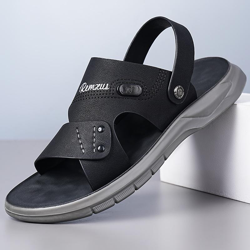 Men's Summer Dual-purpose Beach Shoes Are Classic Versatile, Comfortable and Soft, and Wear Outdoor Casual Cool Slippers.