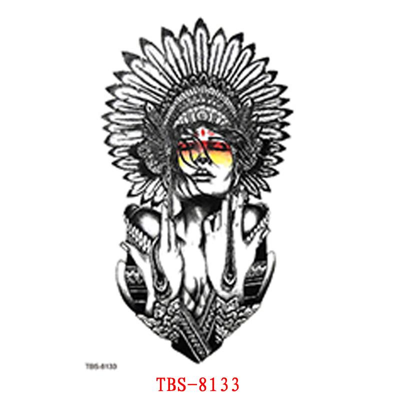 Waterproof Tattoo Stickers, Totem Animal Flowers, Tattoo Stickers Tattoo