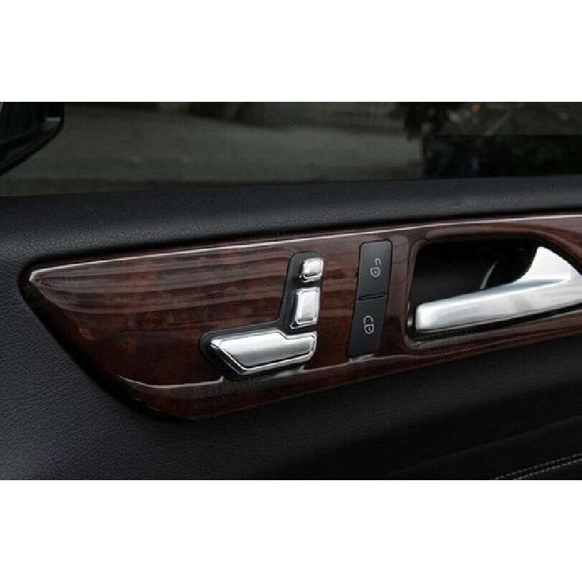 Sticker Trim 2008-2013 Matte Silver Car Seat Adjust button For Benz E-Class W212