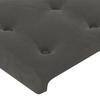 Maison Exclusive - Dark Grey Headboard 180 X 5 X 118/128 Cm Velvet
