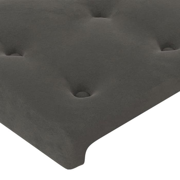 Maison Exclusive - Dark Grey Headboard 180 X 5 X 118/128 Cm Velvet