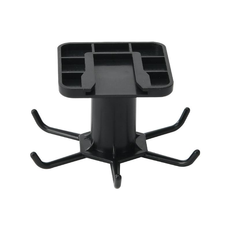 

Мода Образ Жизни Домашнее Хранение Крючки Настенный Подвесной Держатель для Посуды Вращающаяся на 360° Кухонная Полка для Кухни Ванной 1 шт. чёрный