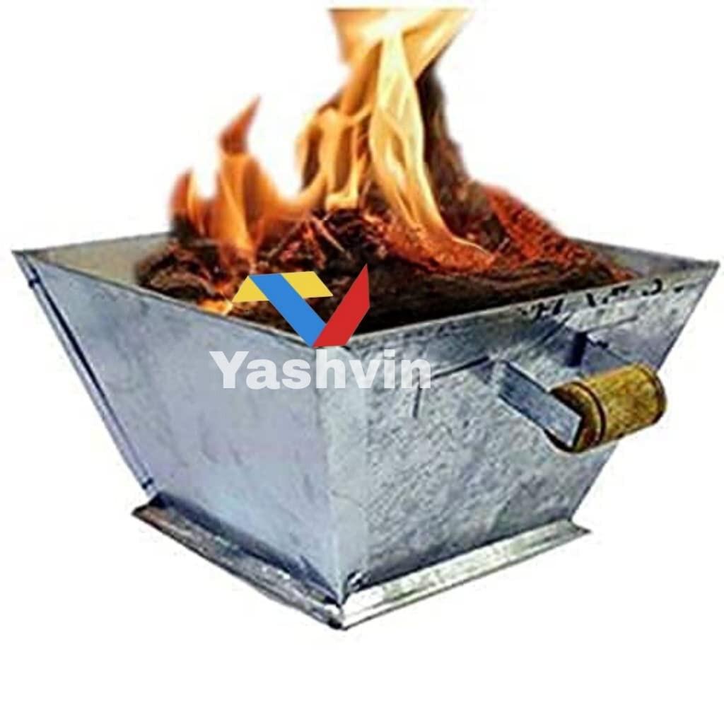 

@ Havan Kund With Wood Handle On Both Side For Yagya Hawan & Pooja