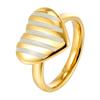 French Oil Drop Line Love Ring Women's Light Luxury High-end Titanium Steel Ring Cold Wind Exquisite Plain Ring Jewelry Tide