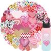 50 Mother's Day Pink Love Doodle Stickers Guitar Laptop Suitcase DIY Waterproof Stickers