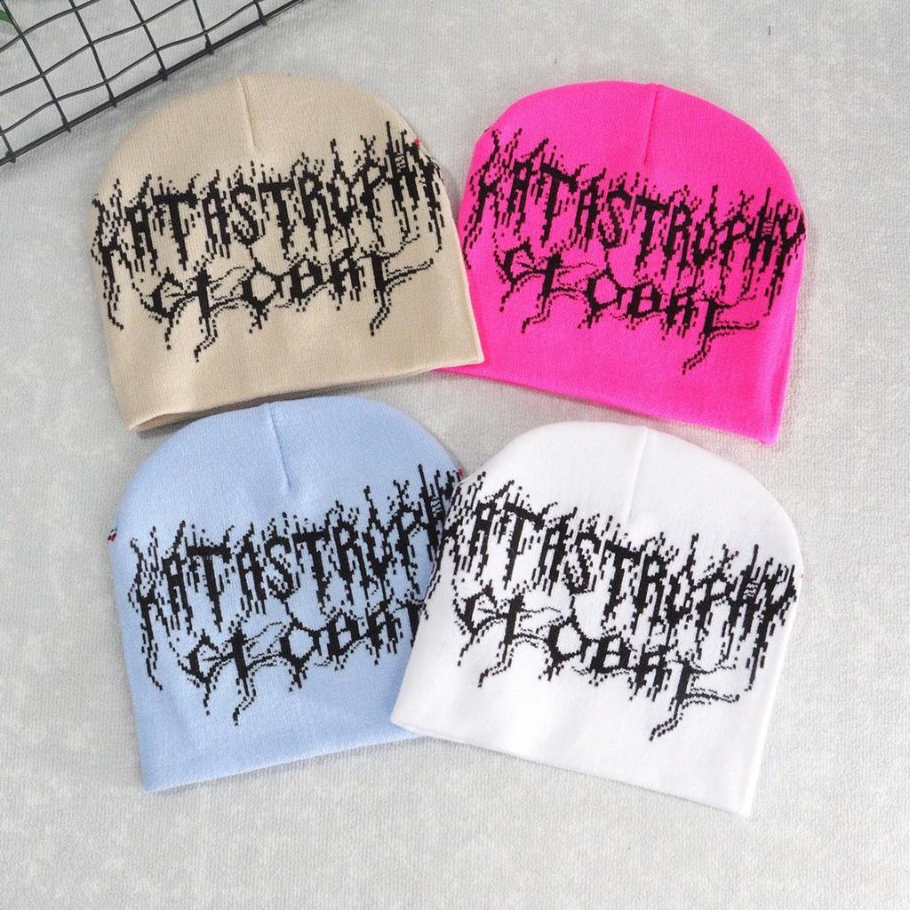 Spider Shape Heart Web Pattern Knitted Cap Winter Warm Fashionable Casual Gift