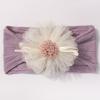 Hot-selling new baby headband cute mesh flower baby jacquard headscarf comfortable children's jewelry