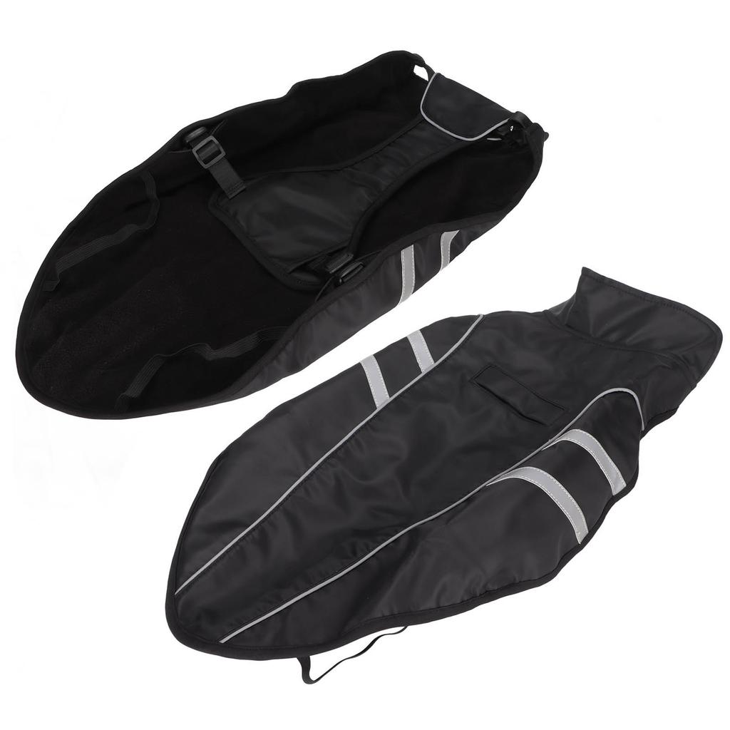 Hunde Regenjacke Leicht Verstellbar Wasserdicht Haustier Poncho mit Reflektorstreifen für Haustiere Hunde S
