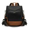 Schoolbag Simple Wind Color Matching Backpack Women's New Lightweight Burden Reduction Commuter Bag College Student Schoolbag Outdoor Travel Backpack