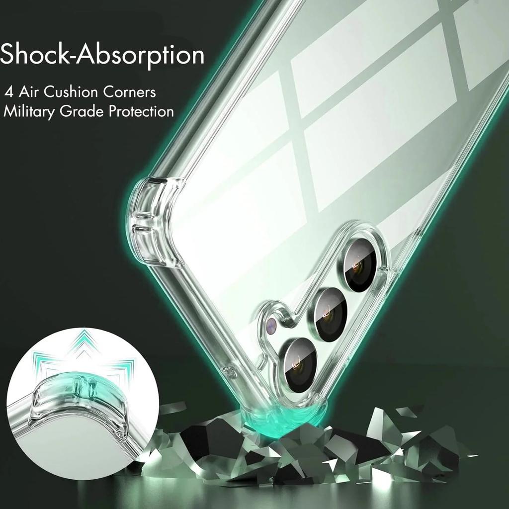 Transparent Shockproof Soft Case For Samsung Galaxy S10 S10E S20 S21 S22 S23 FE S24 Plus S25 Ultra Note 8 9 10 20 Clear TPI Case