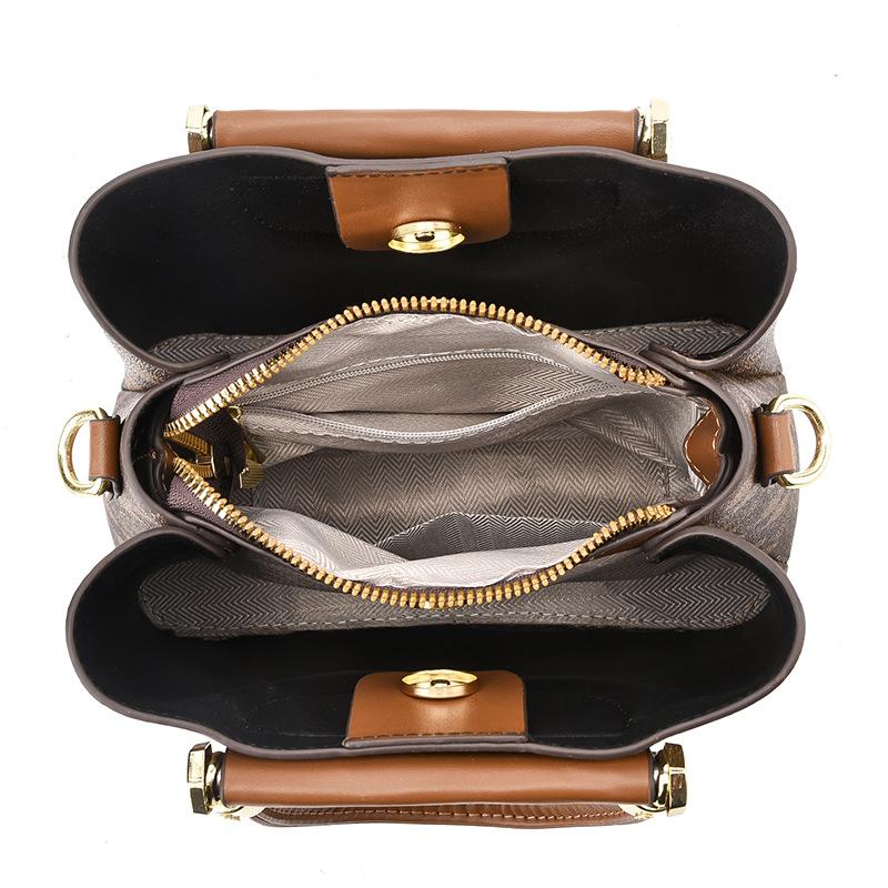 Bag Women's 2025 New Flower Large Capacity Bucket Bag One Shoulder Crossbody Bag Handbag Premium Women's Bag