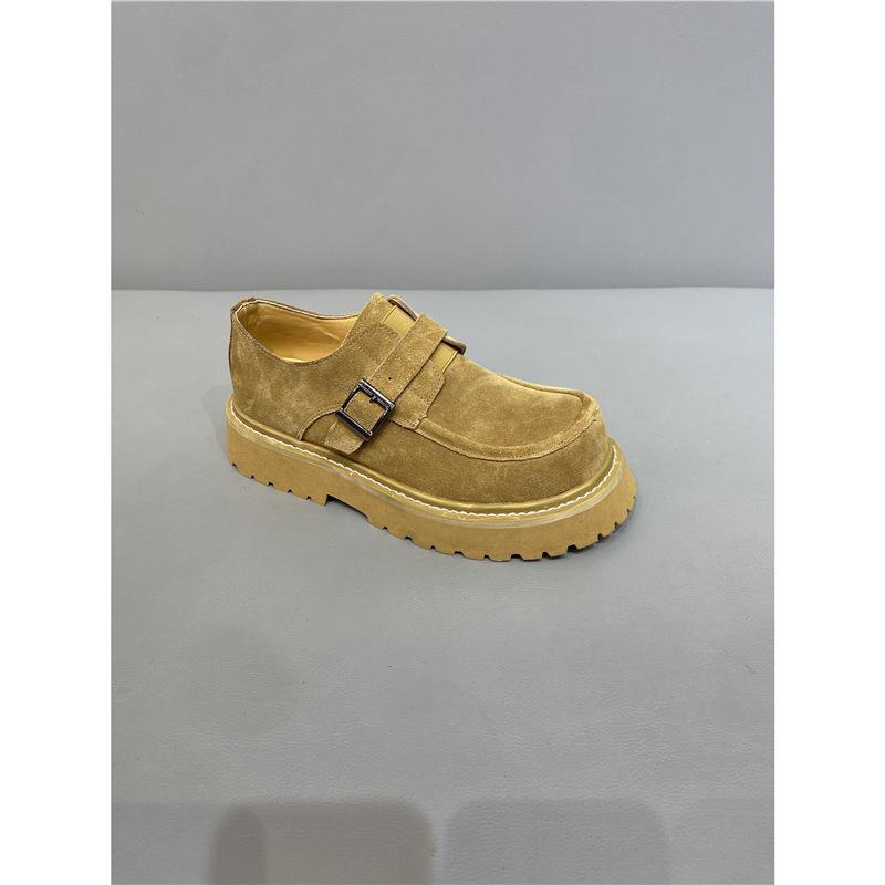 

Autumn new British style big head shoes retro low-top Martin boots platform casual shoes 38 верблюд