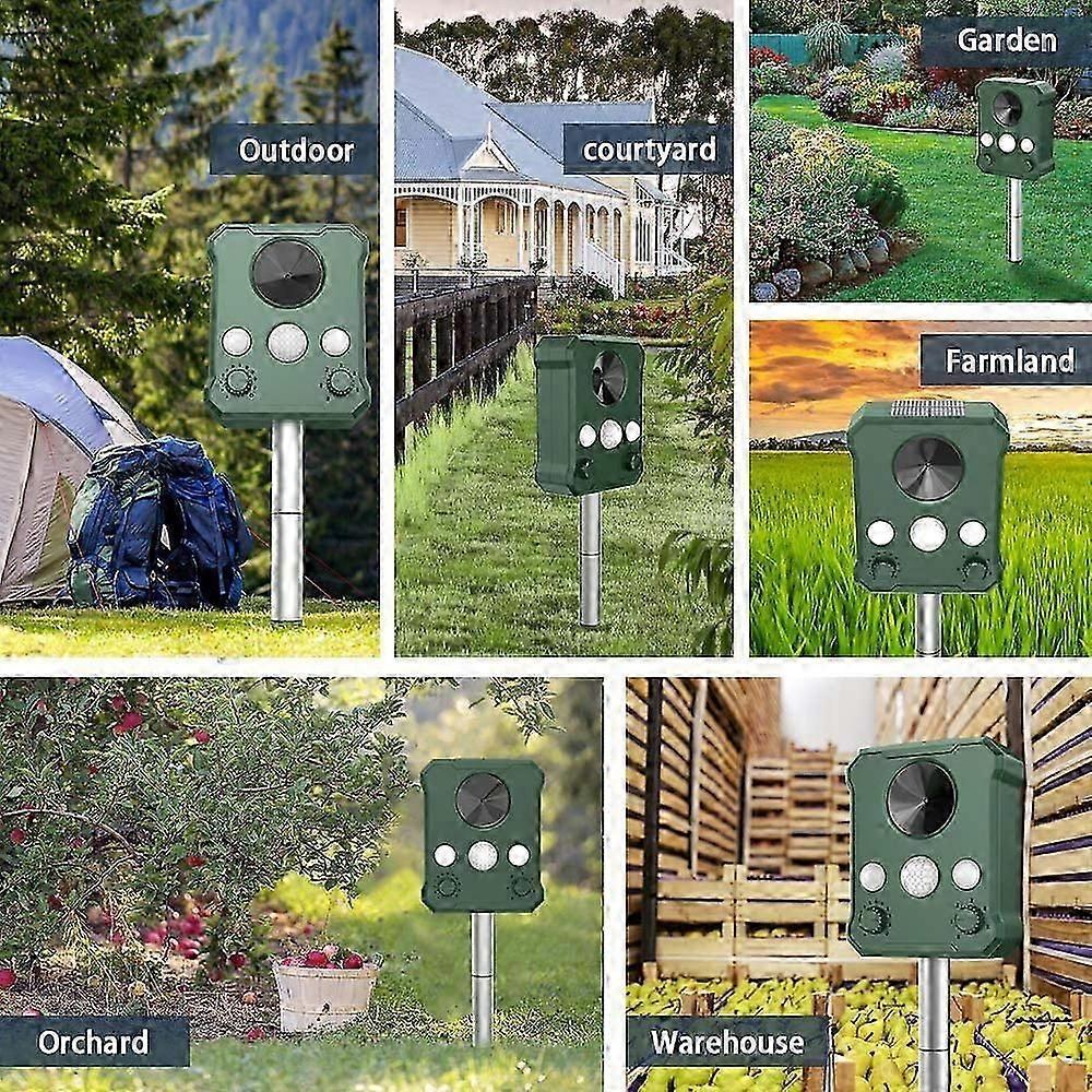 Solar Ultrasonic Repeller Solar Pet Mole Repeller IP65 Solar Repeller Ultrasonic Repeller Ultrasonic Pet Repeller