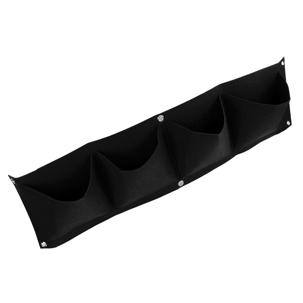 4PCS Felt Wall Plant Bag Reusable Plant Grow Bag Durable Hanging Grow Bag  Outdoor Gardening
