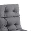 Outdoor Backrest Chair Cushion, Rocking Cushion with Ties, Soft High Back