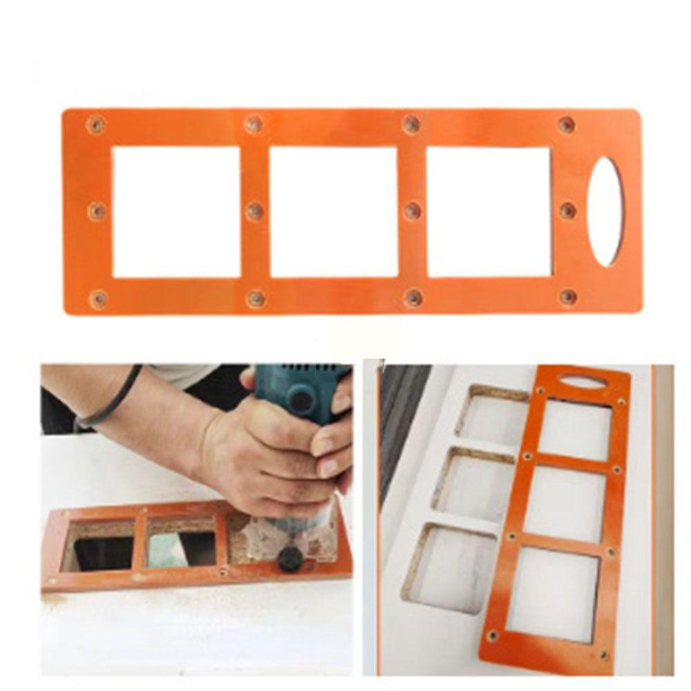 

86 Type Socket Slotting Template Open Hole 86 Type Wire Box Template Electrician 7*7cm