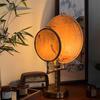 Retro Chinesische Tischlampe für Schlafzimmer und Arbeitszimmer – Dekorative Runde Fächerleuchte mit Kostenlosem Versand