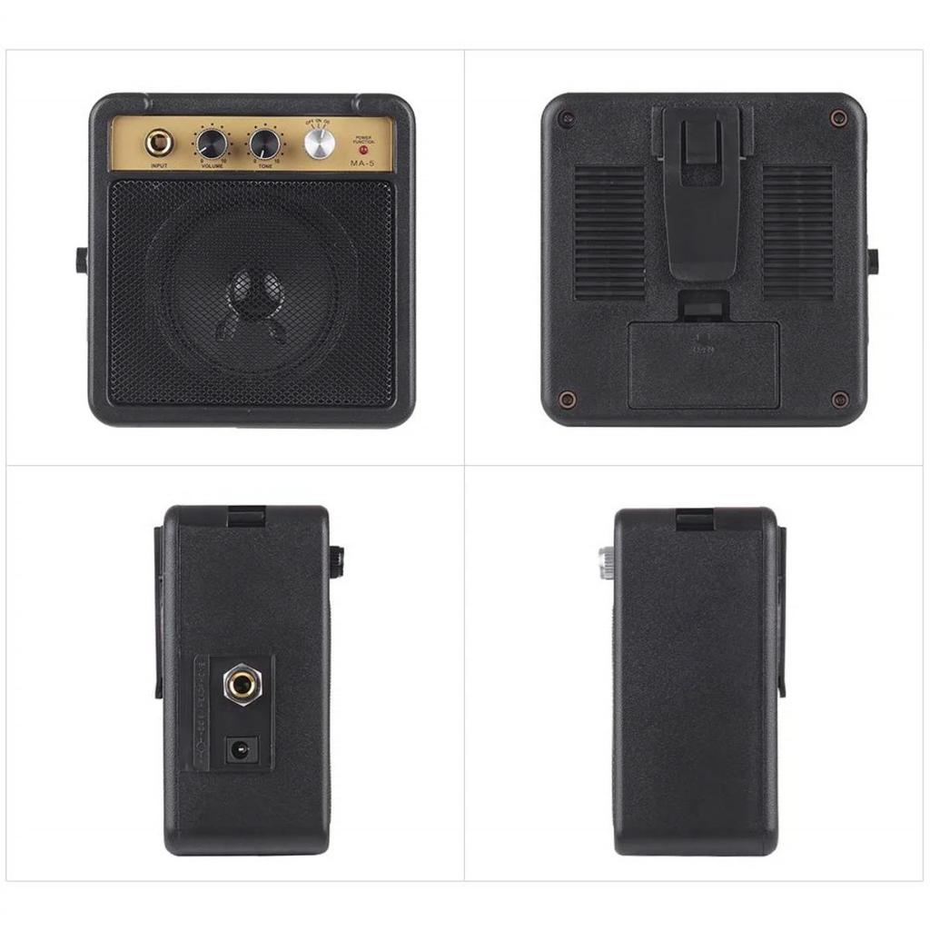 Mini Guitar Amplifier Amp 5W Travel Portable Supports Volume Tone Adjustment