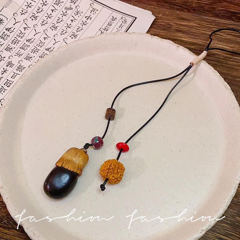 Colier Etnic Stil Ghioc de Stejar: Accesoriu de îmbrăcăminte unisex din bumbac și in țesut manual