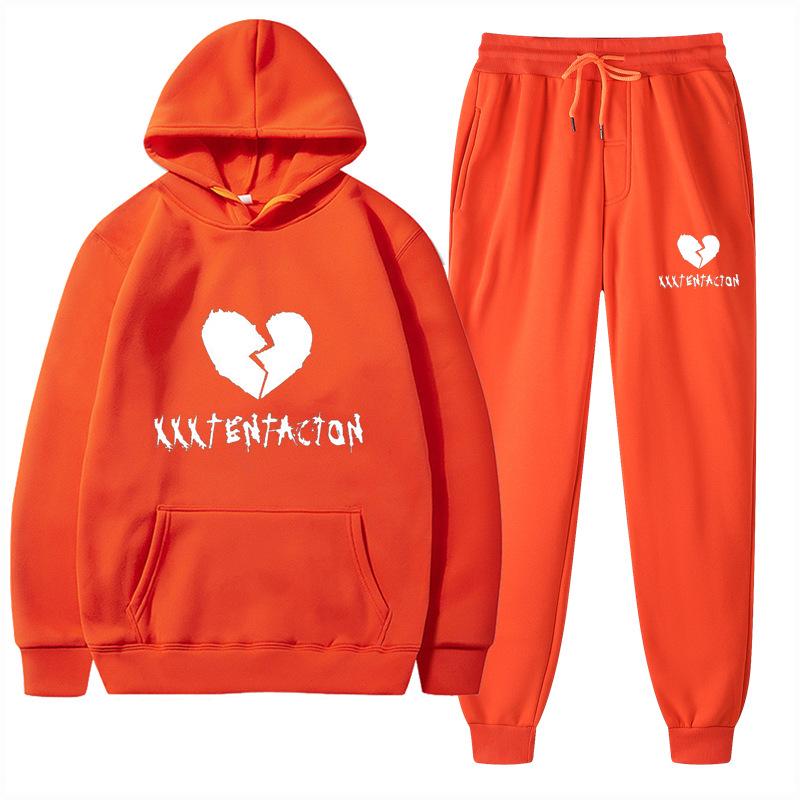 2025 Trendy European & American Spring/Autumn Hoodie & Sweatpants Fashion Set