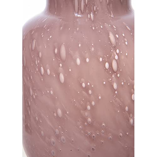 FOYER Purple Glass Flower Vase, 16cm H X 10.5cm W, 2c00001PR