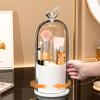 360° Rotating Makeup Brush Holder Cosmetic, Lipstick, Eyebrow Pencil, Eye Shadow Organizer With Clear Lid Dustproof, Waterproof