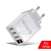 3 USB Digital Display Charger with Screen for EU, US, and UK Mobile Phones