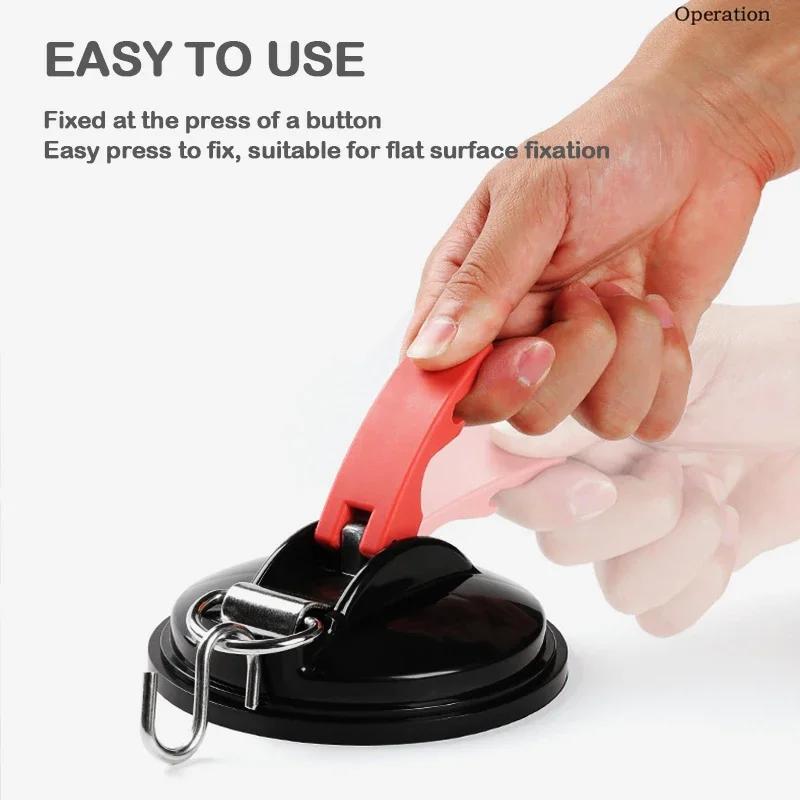 Vacuum suction cup anchor with fixing hook strap suction cup hook for car bathroom heavy duty car
