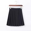 Black Collar White Sailor JK Uniform Set with Pleated Skirt