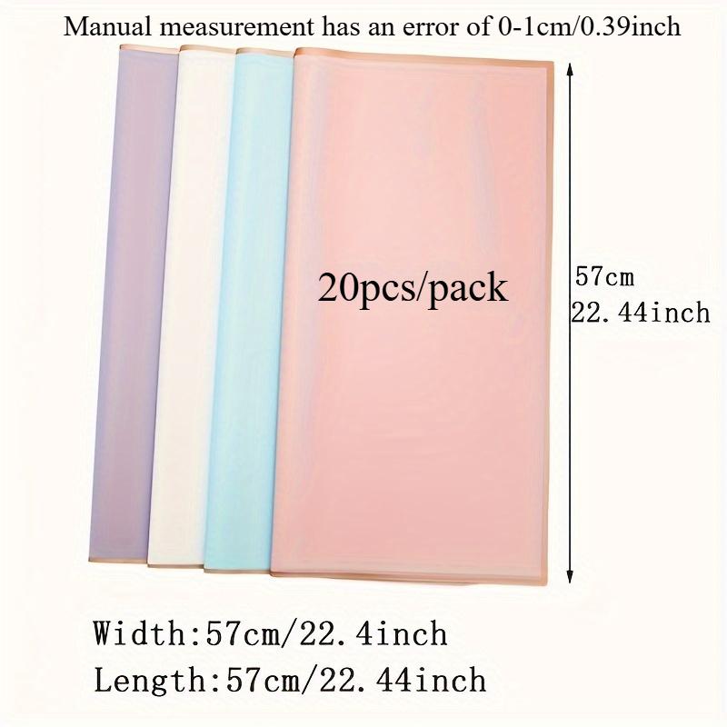 20pcs Flower Wrapping Paper with Golden Edges,Waterproof Bouquet Packaging Gift Wrapping Paper-Ideal for DIY,Weddings,Birthdays