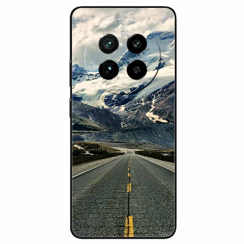 For Realme 12 4G Case Black Silicone Lovely Cute Soft TPU Phone Cases On Realme12 4G Protect Bumper Cover Shell Coques 6.67''