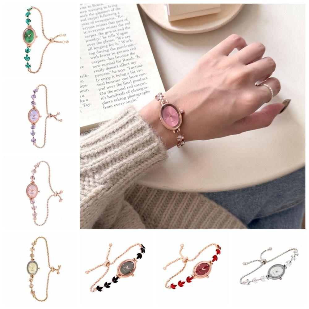 Pull Type Women's Bracelet Watch Exquisite Quartz Wristwatch Ladies Business Watches  Female