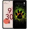 Phone Case For Google Pixel 6 7 8 9 Pro XL 8A 7A 6A Black Cover Soft Shell Dog Footprint Paw Cute