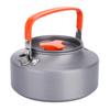 1.1L AluminumTeapot Coffee Tea Pot Kettle for Camping Hiking Kitchen Black Handle
