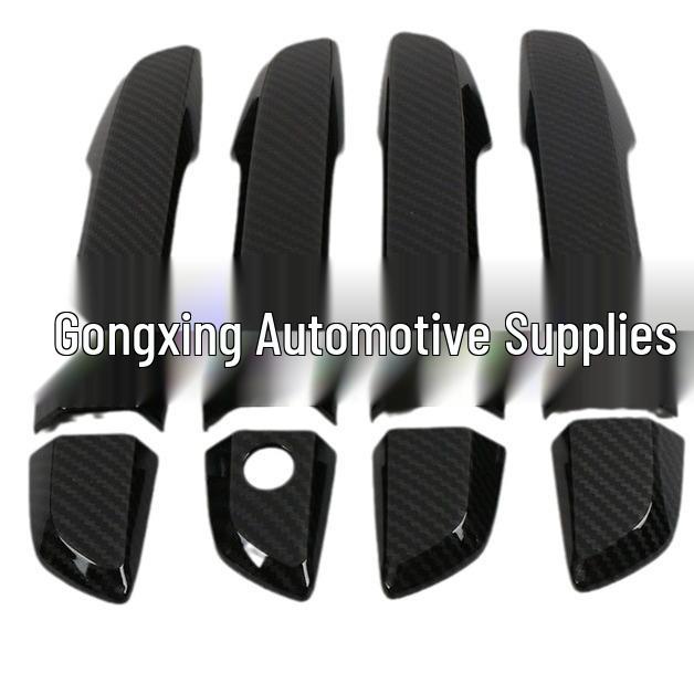 Gloss Black Carbon Fiber Handle Cover for 2016-2019 Civic