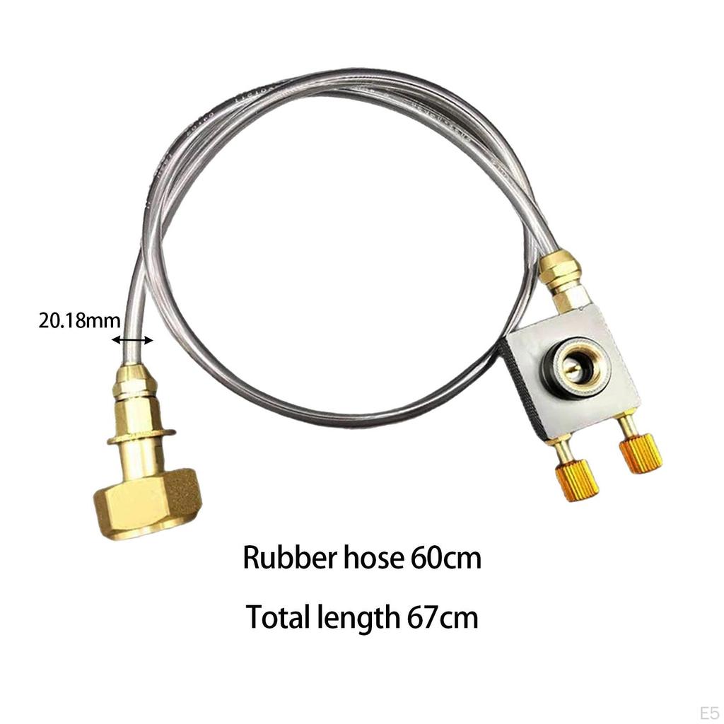 Gas Refill Adapter Tank Connection Hose for BBQ Outdoor Activities