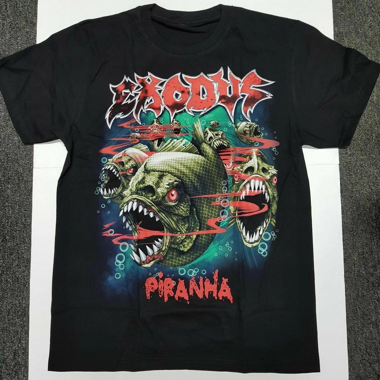 Vintage 90s Exodus Music Band Black Unisex All size Gift For Fan Shirt B443 XXXL