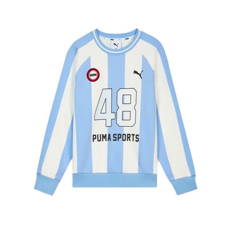Puma Striped Crew Neck Sports Casual Long Sleeve Sweatshirt Kids tops 951099-01 140