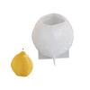 Flexible Reusable Silicone Mold for Creating 3D Lemon Shape Scented Candles Soap Making and Epoxy Resins Crafts Projects