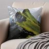 MMountain Landscape Pillow Art Decor Cushion Cushion Cover Pillowcase Antidustmite Invisible Zipper Short Plush Sofa Cushion