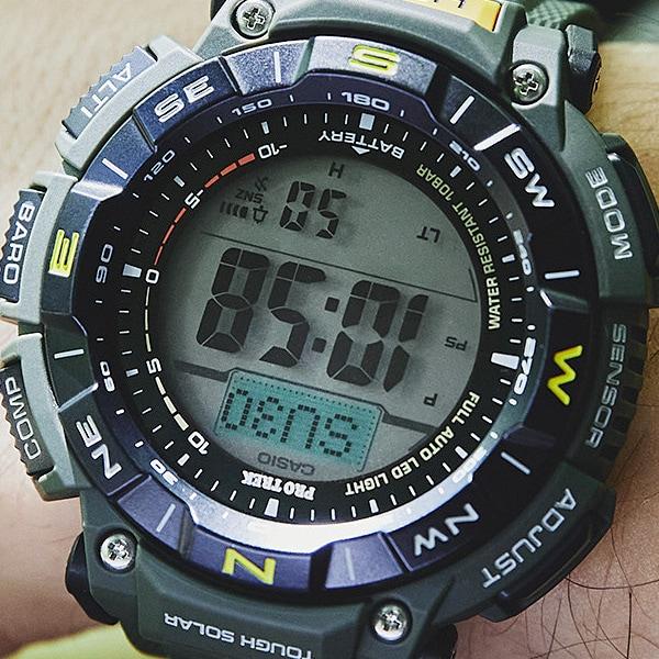 Casio Men's PRO TREK PRG-340-3JF [PROTREK Climber Line] rundklokke harpiks *Biomas Plast Digital