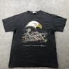 Vintage Motorcycle Shirt Mens Medium Eagle Lakota Scott Jim Yellowhawk 90s Tee