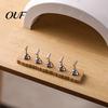 Wooden Nail Art Base Practice Stand with Base, Magnetic Press-on Holder for Painting Nails, False Display Home Salon