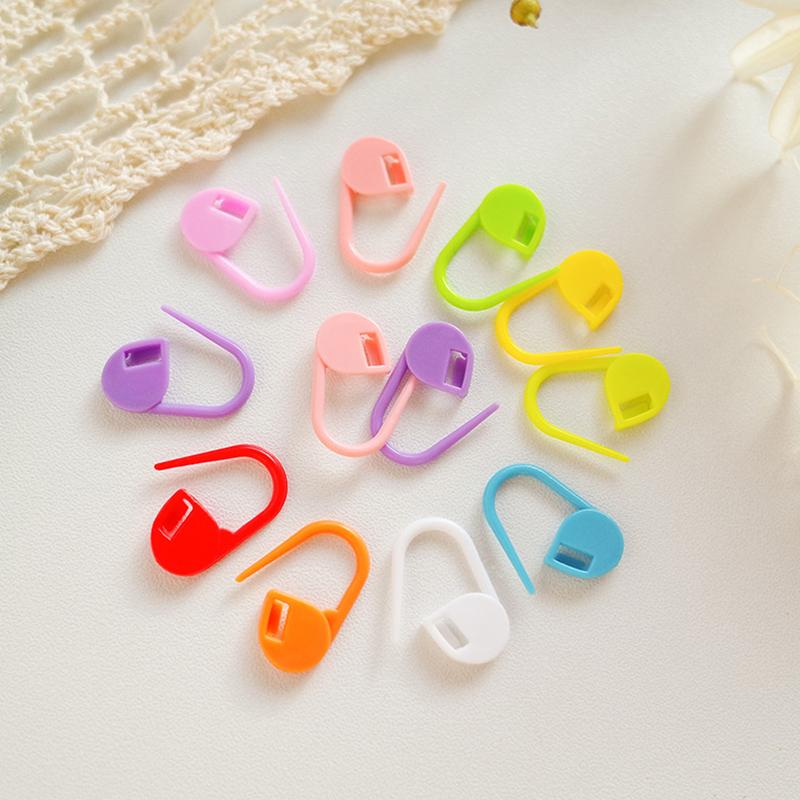 50PCS/Set Colorful Small Mark Buckle Assorted Random Colors 2.2cm Size Sweater Marker Pin Crochet Locking Sewing Accessories ZYF