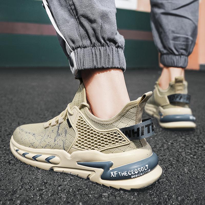 Men'S Sneakers Casual Mesh Shoes Men Comfortable Running Sneakers Lace-Up Sports Fitness Shoes Walking Shoes Lightweight Sneaker
