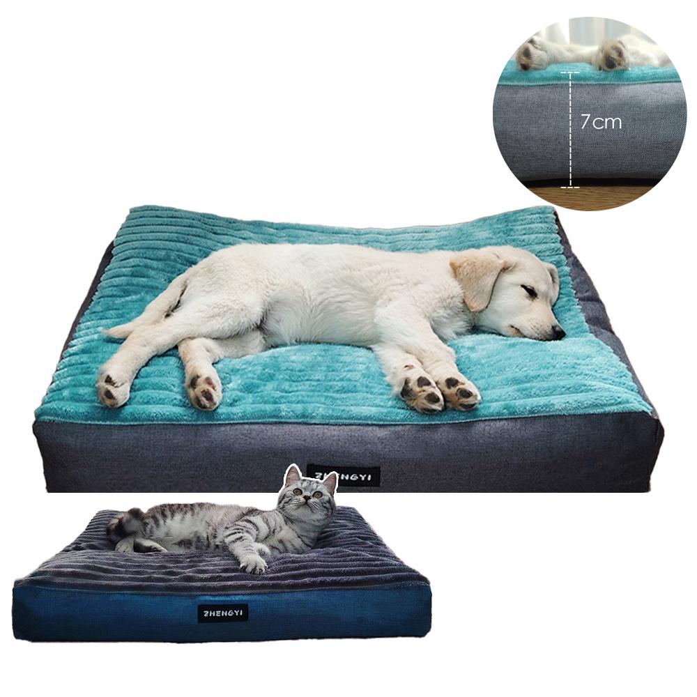 Thicken Soft Pet BedDog Bed Super Soft Cat Bed Mattress Winter Warm Comfortable Sleeping Mat for Cats Dogs Plush Cat Mat House