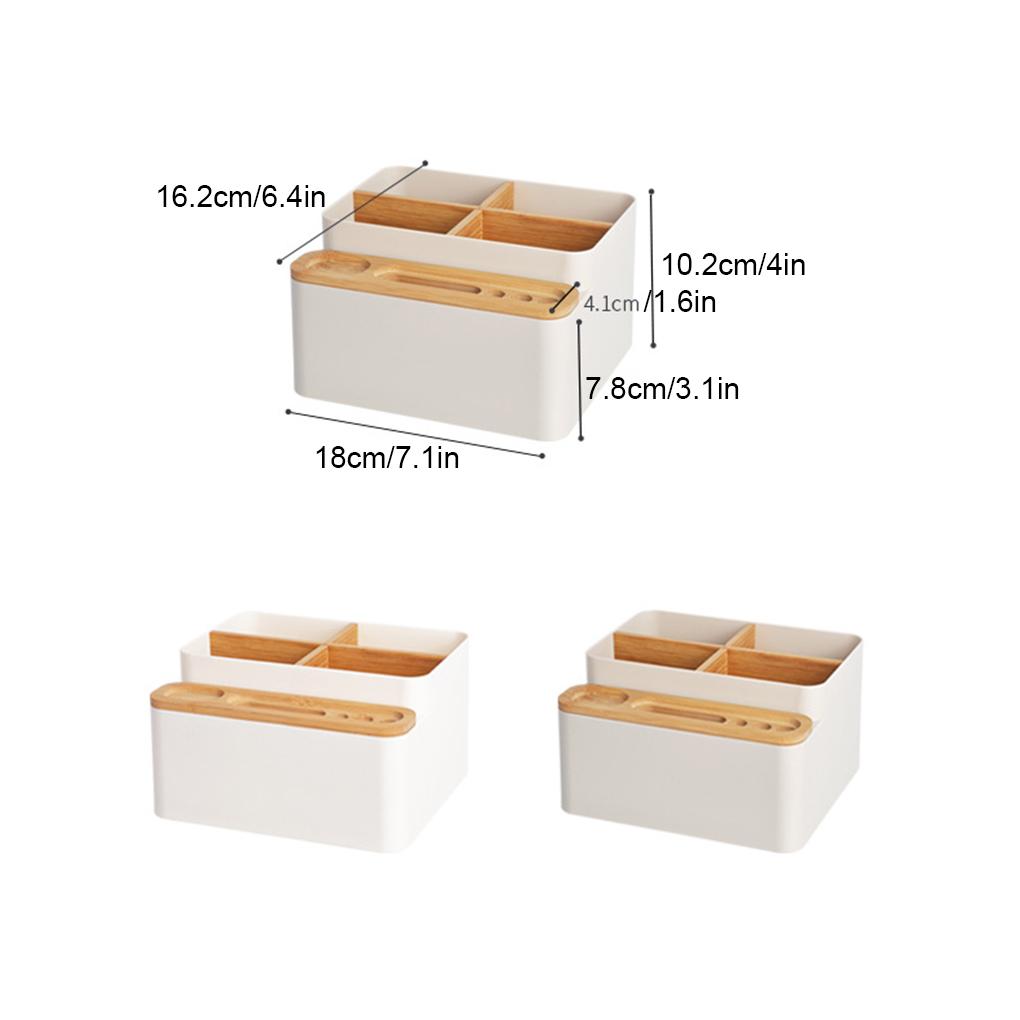 Pen Holder Multi Grid Desktop Replacement ple Style Eyeliner Smart Phone Remote Control Organizer Storage Box