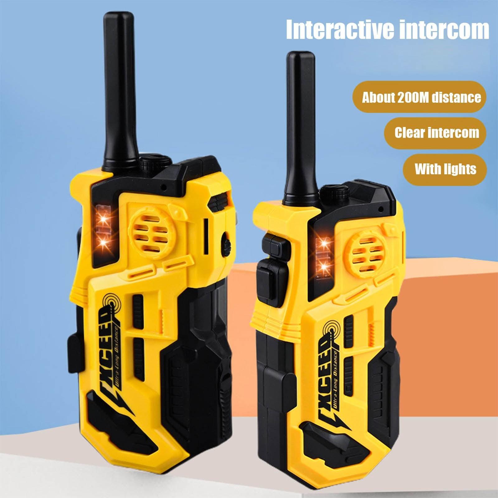 

Boys Girls Kids Walkie Talkie Toys, Wireless Walkie Talkie Auto Frequency Remote 200 Meter 2 Piece Set Birthday Gift 4 5 6-10 Years Old Kids One Size жовтий