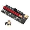 Placa Riser PCIE 1X para 16X 4 Capacitores Sólidos Interface 6 PIN Cabo USB Design de Fivela Fixa PCIE GPU